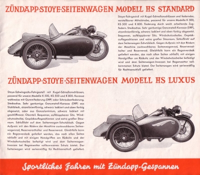 Zündapp Programm 1937