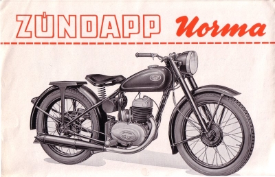Zündapp Norma Prospekt 1952