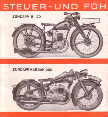 Zündapp Programm 1933