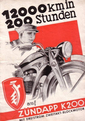 Zündapp Kardan 200 ccm Prospekt 1933
