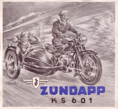 Zündapp KS 601 Prospekt ca. 1950