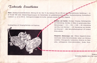 Zündapp Comfort Prospekt 1953