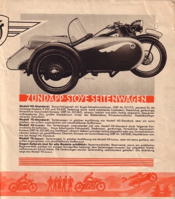 Zündapp Programm 1939
