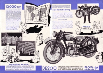 Zündapp DE 200 Prospekt 1935