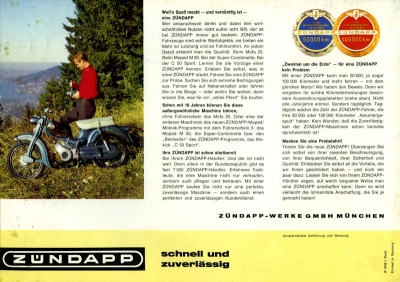 Zündapp Mofa Moped Mokick Programm 1968