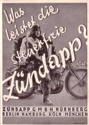 Zündapp Z 200 Prospekt 1930