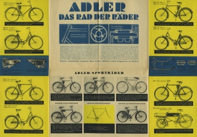 Adler bicycle program 1937