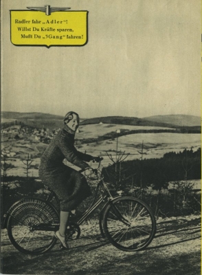 Adler bicycle program 1937