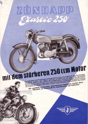 Zündapp Elastic 250 Prospekt 1954