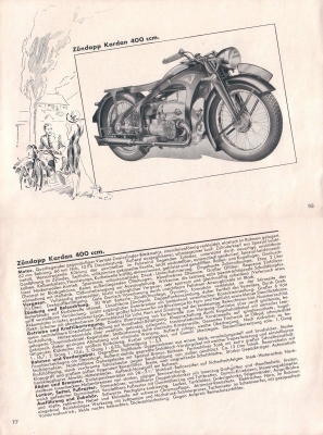 Zündapp Programm 1933