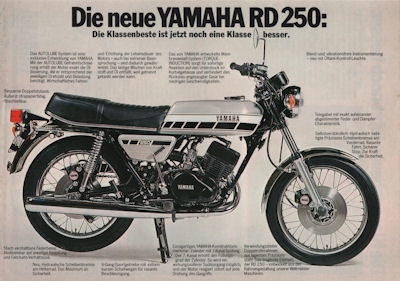 Yamaha RD 250 brochure 1976