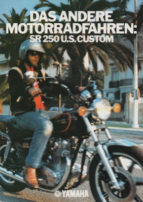 Yamaha SR 250 U.S.Custom brochure 1980