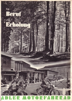 Adler Motorfahrrad brochure 1939