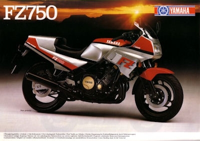 Yamaha FZ 750 brochure 1985