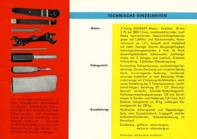Zündapp Falconette Prospekt 1960