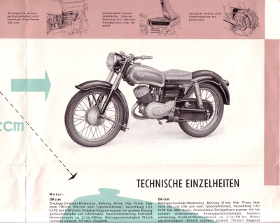 Zündapp Elastic Prospekt 1954