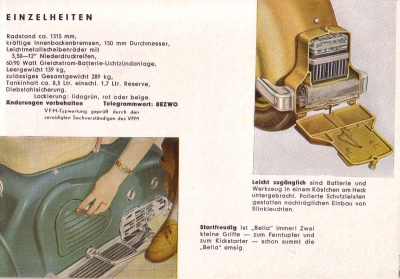 Zündapp Bella Prospekt 1955