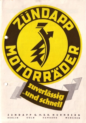 Zündapp Programm 5.1930