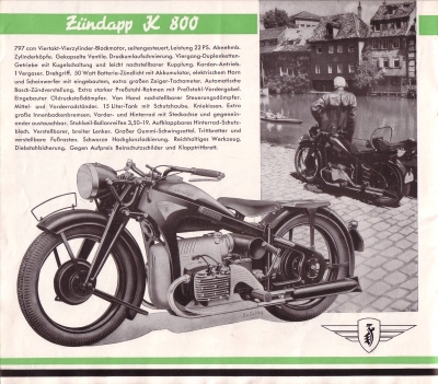 Zündapp Programm 1938