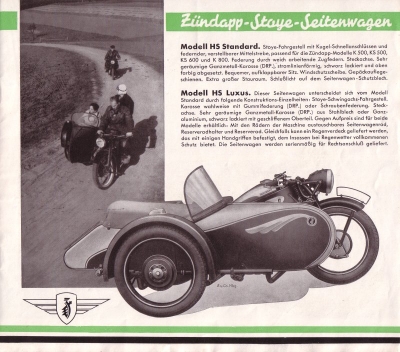 Zündapp Programm 1938