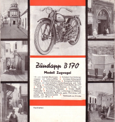 Zündapp B 170 Prospekt 1932