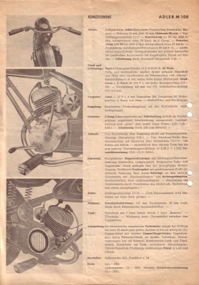 Adler Motorrad M 100 test 1950