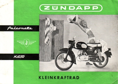 Zündapp Falconette KS 50 Prospekt ca. 1961
