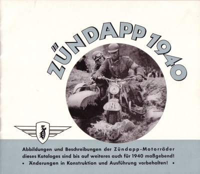 Zündapp Programm 1940