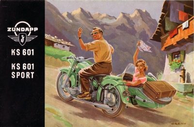 Zündapp KS 601 KS 601 Sport Prospekt 1954