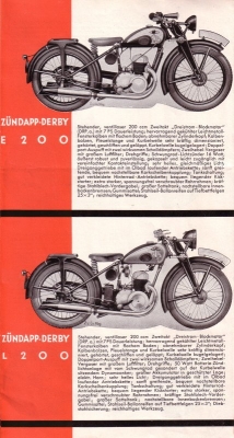 Zündapp Programm 1934