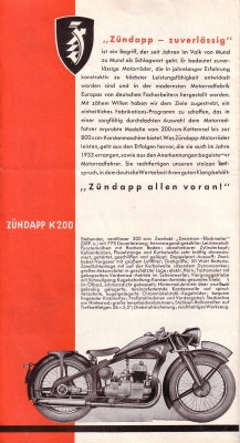 Zündapp Programm 1934