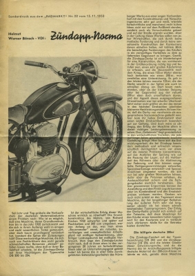 Zündapp Norma Test 11.1952