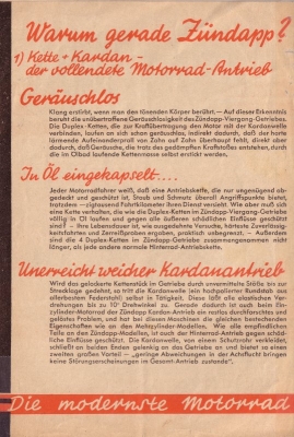Zündapp Programm 1934