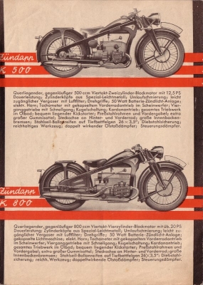 Zündapp Programm 1934