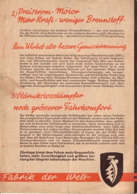 Zündapp Programm 1934