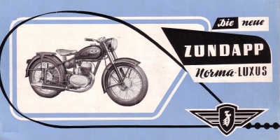 Zündapp Norma Luxus 200 Prospekt 1953