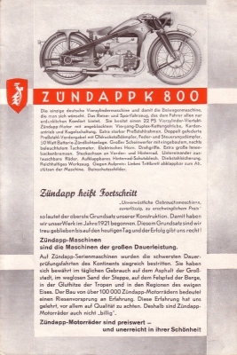 Zündapp Programm 1935