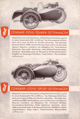 Zündapp Programm 1935
