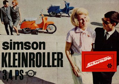 Simson scooter Schwalbe 3,4 HP brochure 1967