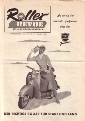 Adler Junior Test aus Roller Revue 1956