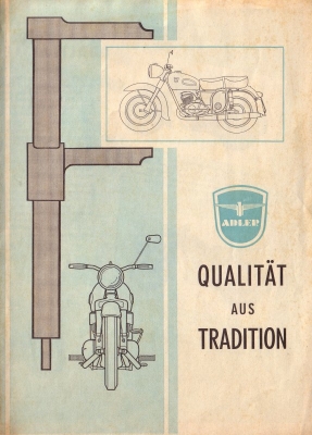 Adler Motorrad Programm 1957