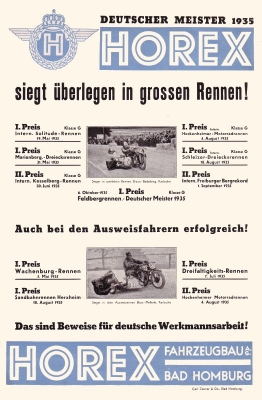 Horex Programm 1936