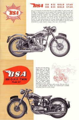 BSA Programm 1951