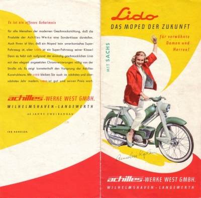 Achilles Moped Lido Prospekt 1957