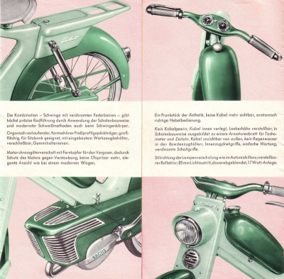 Achilles Moped Lido brochure 1957