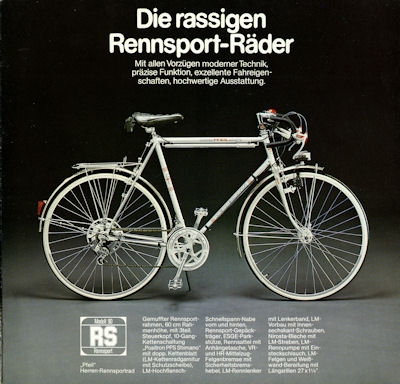 HWE bicycle program 9.1978