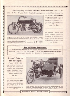 Magnet Programm 1910