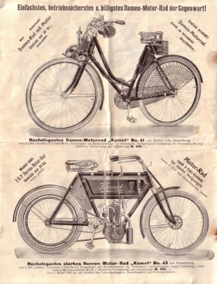 Komet brochure 1905