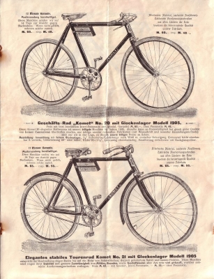 Komet brochure 1905