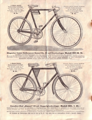 Komet brochure 1905